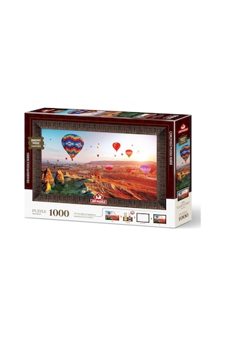 Art Puzzle Kapadokya'nın Son Işıkları 1000 Parça Çerçeveli Puzzle