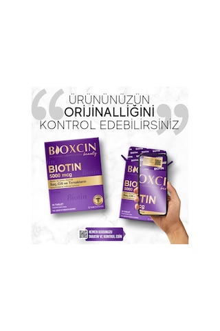 Bioxcin Biotin 5000 Mcg 30 Tablet 2 Adet