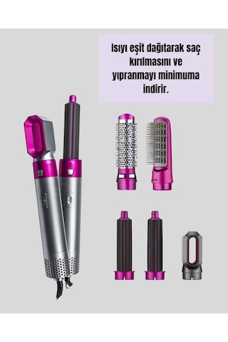 Çok - 118 - Fonksiyonlu Saç Kurutma Ve Şekillendirme Makinesi - Glblseme - 5 Başlık