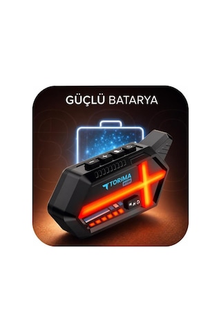 Torima Bt26 2x Eşlemeli Motosiklet Için Kask Kulaklık Işıklı Intercom