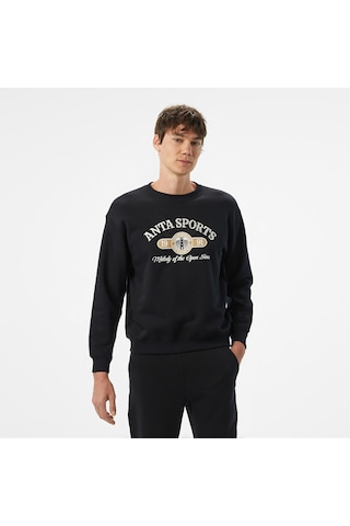 Anta Iconic Erkek Siyah Sweatshirt 872518713 Siyah