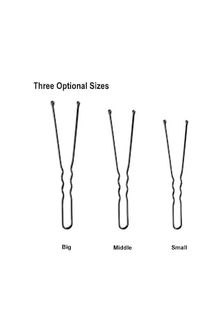 Dofolink 300 Adet Siyah Orta Boy U Şekilli Saç Klipsi - Tıraş Ve Saç Parçalarını Tutmak İçin Kullanıma Pratik Saç Aksesuarı Çok Renkli