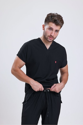 Likralı Üniforma Unisex Siyah