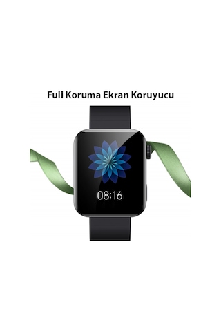 Xiaomi Redmi Watch 3D Full Kaplama Ekran Koruyucu Pet+Pmma (523359881)-Siyah
