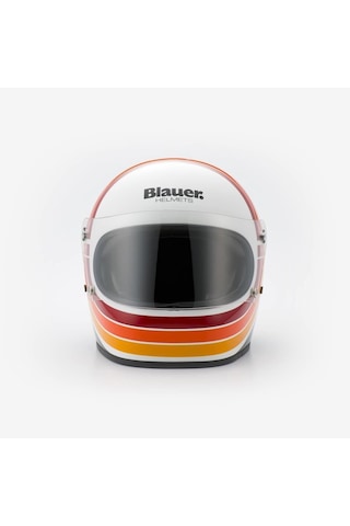 Blauer 80s Kapalı Motosiklet Kaskı Beyaz
