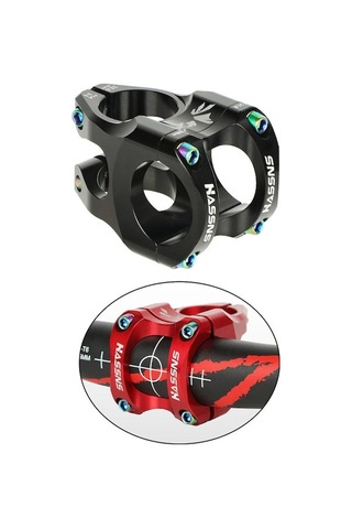 Reedark 35mm Ultra Hafif Delikli Alüminyum Direksiyon Bağlantısı, Yüksek Dayanıklı, Tam Cnc İşlemli, Dağ Bisikleti İniş İçin, Siyah Kutulu Siyah