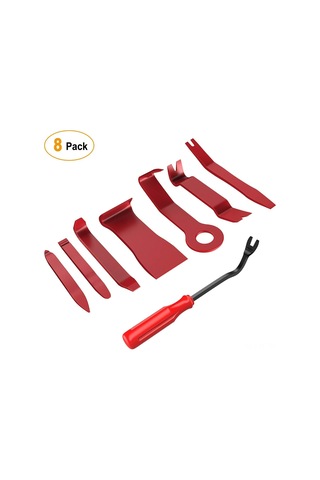 Yifomall Araç İç Aksesuar Sökme Takma Takımı - 5 Parça Mavi Set Kriko Çubuğu + Tornavida - Dayanıklı Ve Pratik