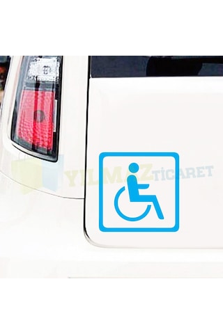 Engelli Arabası Engelli Araç Oto Sticker Araba Yapıştırma 2 Adet