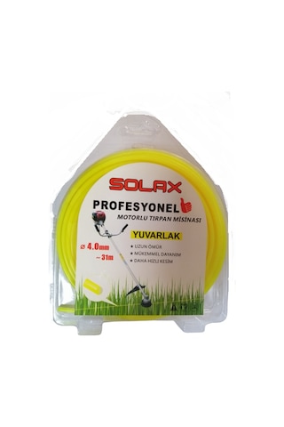 Solax Misina 4Mm 31Metre Sarı Yuvarlak Misine Tırpan Solax Misina 4Mm 31Metre Sarı Yuvarlak Misine Tırpan