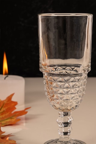 Mest 6 Adet Cam Ayaklı Kahve Yanı Su Bardağı Seti 220 Cc Sade