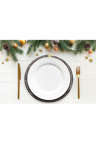 Tekli Hasır-jüt Düz Amerikan Servis Supla 35cm X 35cm Lacivert