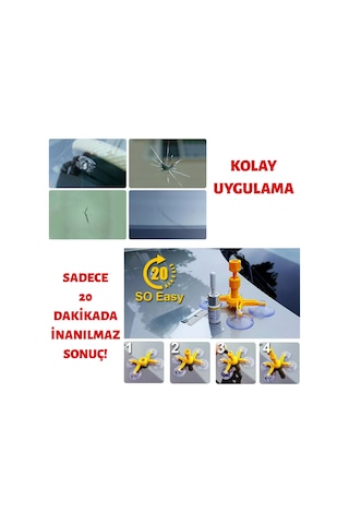 Araç Camı Çatlak Tamir Kiti (Full Set) N11.1405