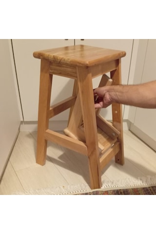 Kademeli Mutfak Merdiven Taburesi Kolay Kapanır Yer Kaplamaz