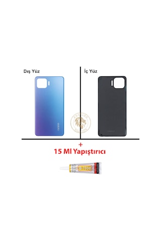 Oppo Kapak Yapıs Tırıcı Reno 4 Lite Mavi Yapıs Tırıcı B-7000 Yapıştırıcı Arka Kapak Arka Cam Batarya Kapağı Lazer Kesim Kapak Pil Kapağı Back Cover Çok Renkli