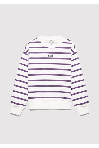 Mavi Beyaz Kız Çocuk Sweatshirt M7s10038-88138 Beyaz