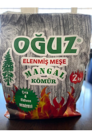 Oğuz Mangal Kömürü Meşe 2 Kg Elenmiş Doğal Meşe