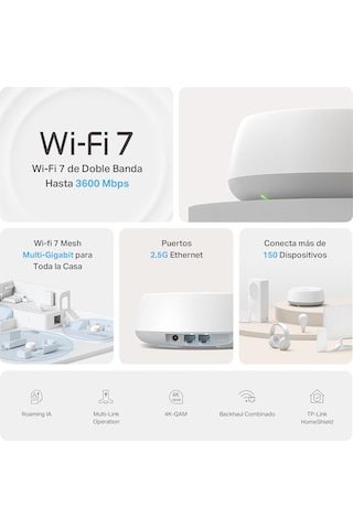 Tp-link Deco Be25 1-pack, Be3600 Mbps, 2 2.5 Gbps Portlar, Ai De