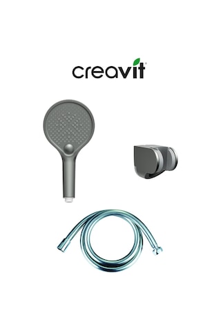 Creavit 3 Fonksiyonlu Gun Grey El Duş Seti Sh102 Gri