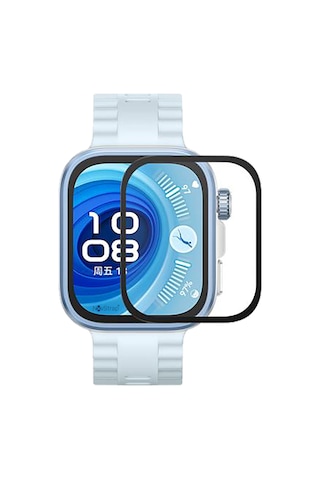 Novstrap Huawei Watch Fit 4 Pro İle Uyumlu Ekran Koruyucu Nano Esnek Cam Ekranı Tam Kapatan Ppma