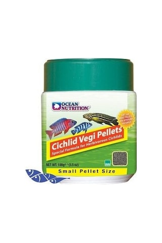 Ocean Nutrition Cichlid Vegi Pellets Small 50gr 1mm Açık
