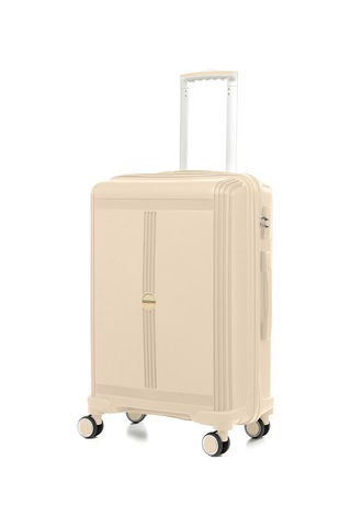 Unisex Jmy8101.12 John May Pp Silikon Valiz Orta Boy 67x41x29cm Krem Krem