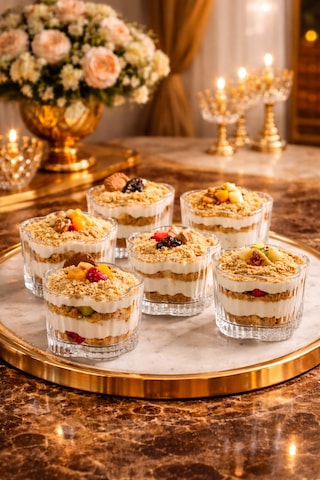 6 Lı Cam Puding Tatlı Dondurma Kahvaltılık Kase Seti Çerezlik Magnolya Magnolia Sunum Kasesi Şeffaf