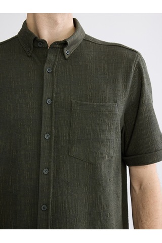 Lcwaıkıkı Classic Haki Regular Fit Erkek Gömlek