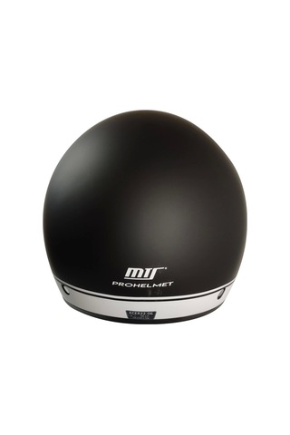 Mts FX-101 Çenesiz Kask Mat Siyah - Beyaz