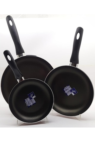Mehtap 3 Lü Teflon Tava Seti 18+22+26 Cm 001