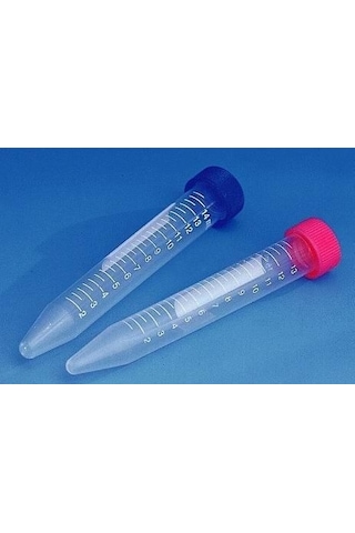 Kapaklı, Dereceli Plastik Santrifüj Tüpü 15 Ml 100 Adet