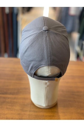 Hamze Gri Renk Düz Basic Pamuklu Cap Şapka
