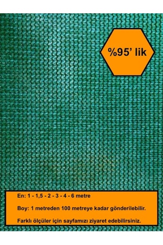 %95 Gölge Oranlı File, Gölgelik, Gergi File, Bahçe Gölgeliği, 4x4 Metre