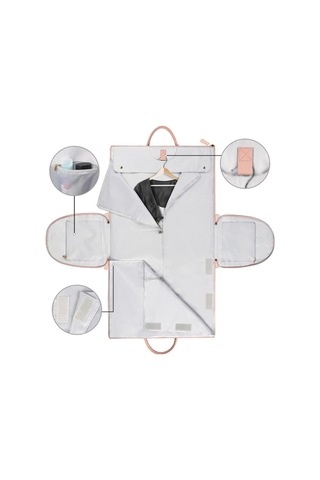 Apj990 Büyük Kapasiteli Seyahat Taşınabilir Katlanır Bagaj Çantası Açık Depolama Spor Çantası Pembe