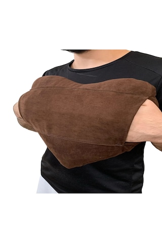 Ozclife Premium Cepli Kalp Yastığı - Kahverengi