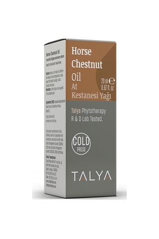 Talya Soğuk Sıkım %100 Saf ve Doğal  At Kestanesi Yağı 20 ML