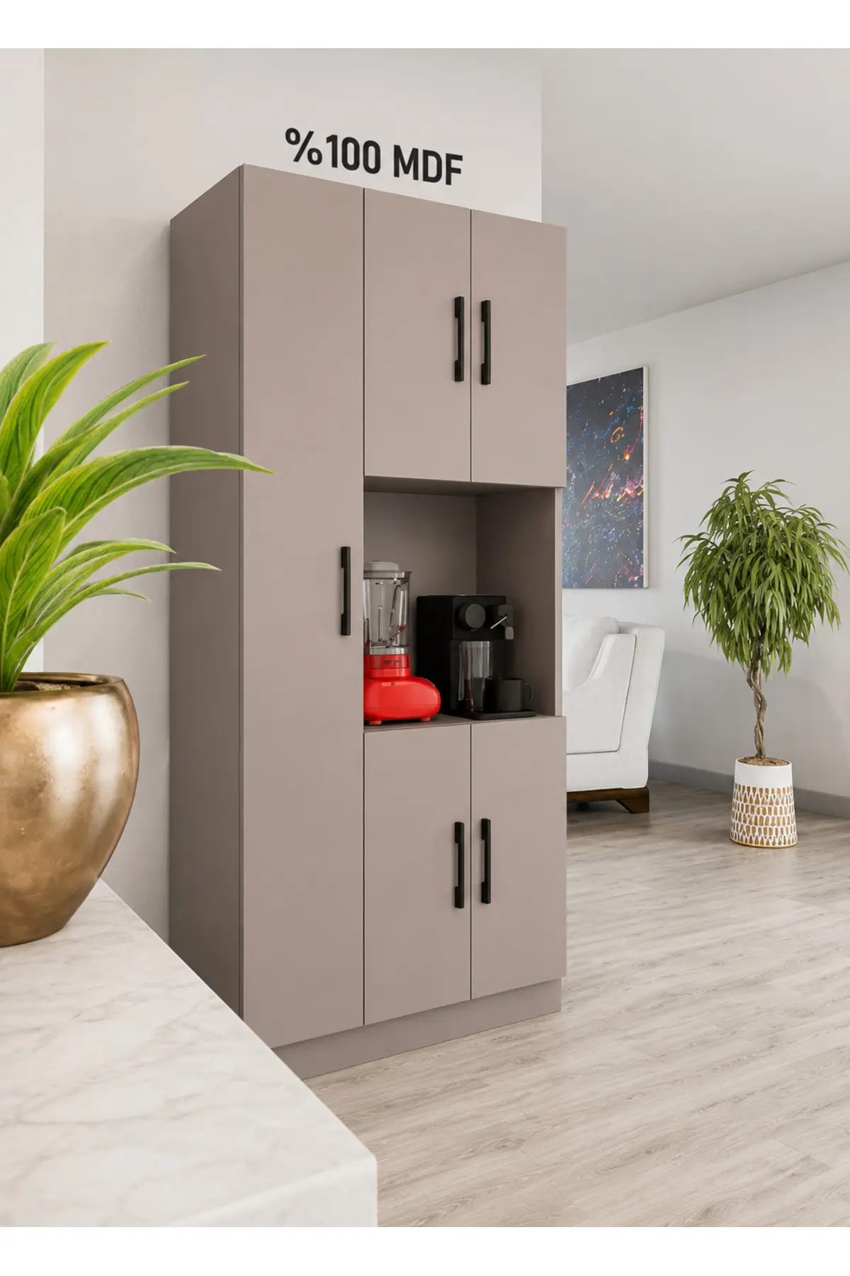 Atlas Çok Amaçlı Dolap Mutfak Banyo Balkon ' Da Kullanılabilir Krem