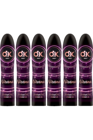 Okey Kayganlaştırıcı Jel 100ml Nirvana 6 Lı Set