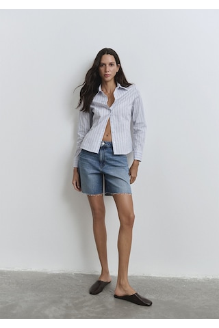 Mavi - Lidia Real Blue Puslu Koyu Mavi Jean Şort 1410145-89744 Koyu Mavi