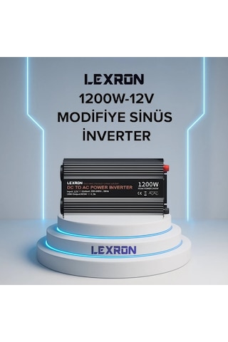 Lexron 12v/1200w Modifiye Sinüs Inverter Lexron 12v/1200w Modifiye Sinüs Inverter