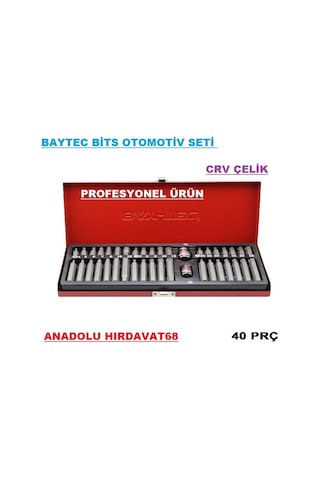 Mrm S2çelik 40parça Otomotiv Seti Bits Uç Seti Alyan Tork Seti Takımı