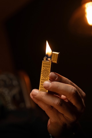 Caka Zen Serisi Benzinli Pirinç Çakmak - Mihr Sarı