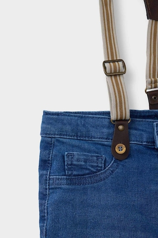 DeFacto Erkek Bebek Pantolon Askılı Jean Şort C2289A525SMNM28 Mavi