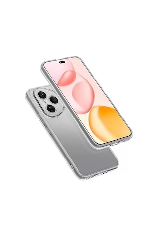 Noktaks - Honor Uyumlu Honor 400 Pro - Kılıf Şeffaf Soft Slim Fitt Süper Silikon Kapak - Şeffaf - T38294 Şeffaf