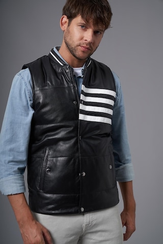 Papi Siyah Deri Yelek 118516 001