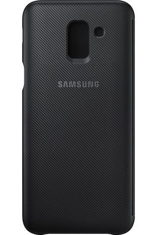Galaxy J6 2018 İle Uyumlu Wallet Cover Kılıf Siyah Ef-wj600cbegww