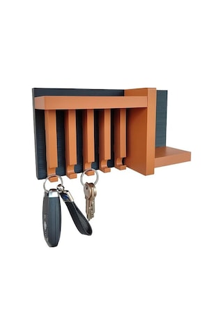 Anahtarlık Askısı 13 X 24 Cm Duvar Süsü Plastik Beyaz