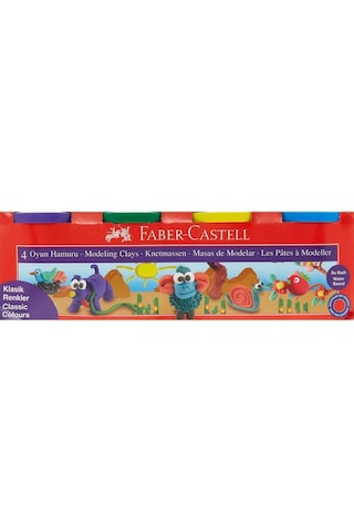 Faber Castell Oyun Hamuru 4 Renk Klasik Renkler