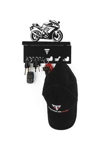 Torque-MX Metal Dekoratif Anahtar Askısı EA13 Siyah