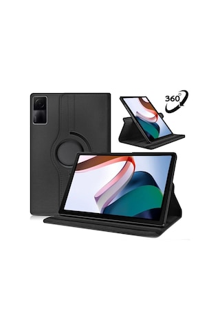 Xiaomi Redmi Pad 10.6 Uyumlu 360 Dönebilen Tablet Kılıfı Kalem Ekran Koruyucu 3lü Set Kılıf