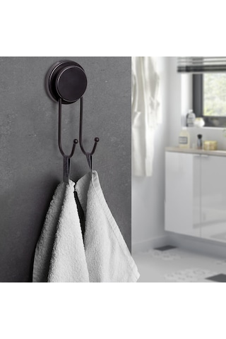 Okyanus Home Magic Fix Sihirli Yapışkan Siyah İkili Askı Siyah